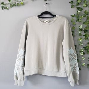 Crew Neck Designs on Sleeve